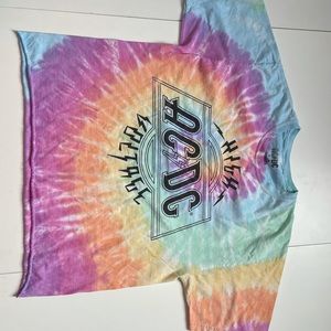 acdc cropped tee